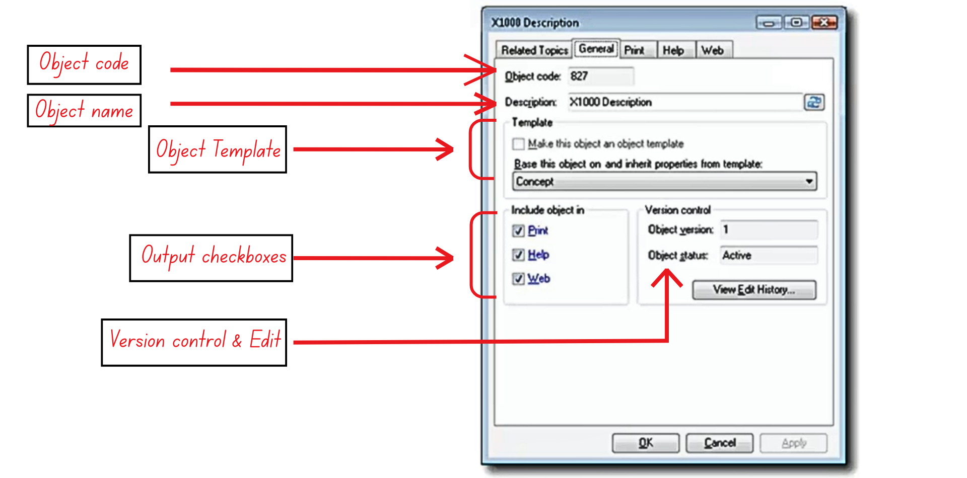 Author-it Object Dialog Box