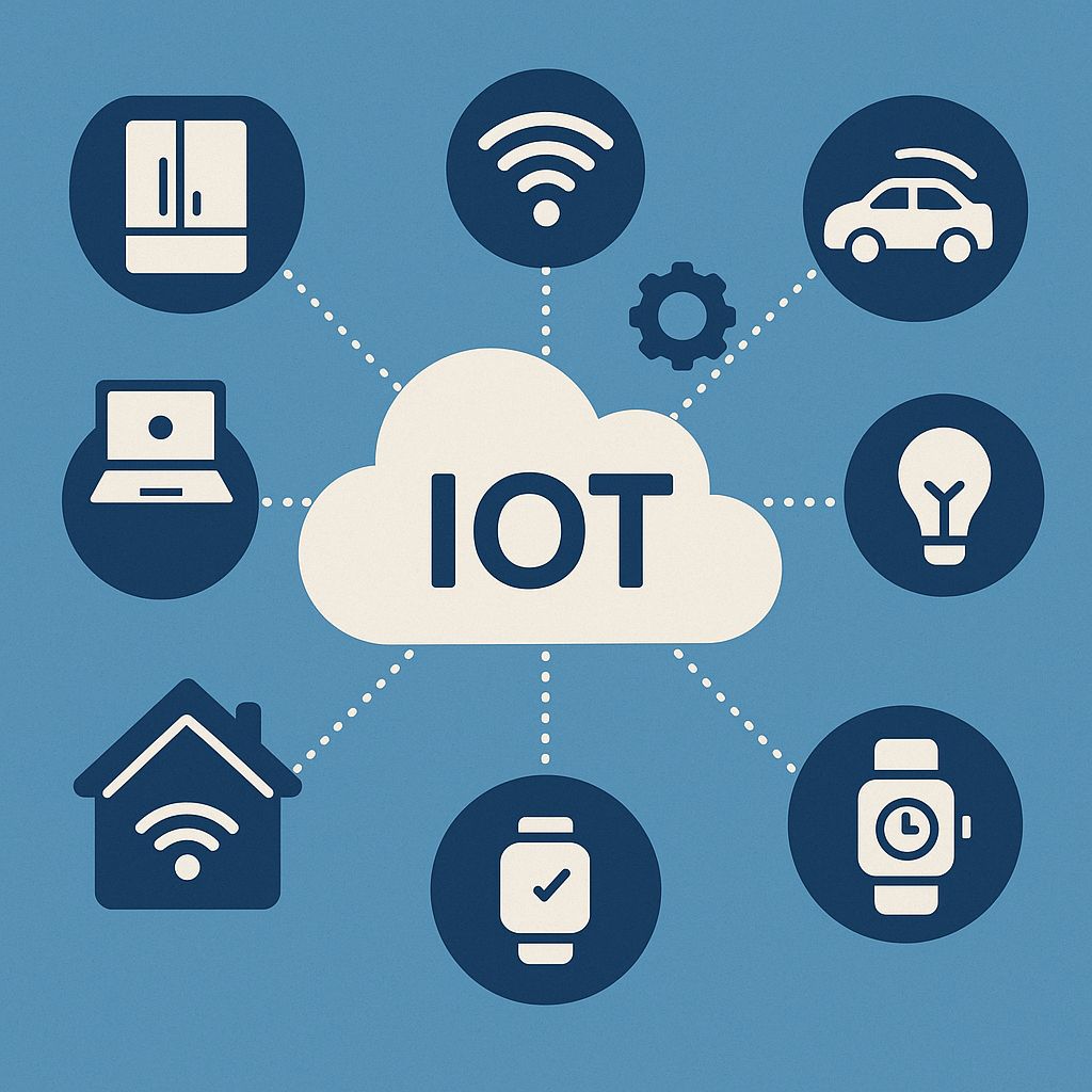 AI-generated example image of an IoT ecosytem